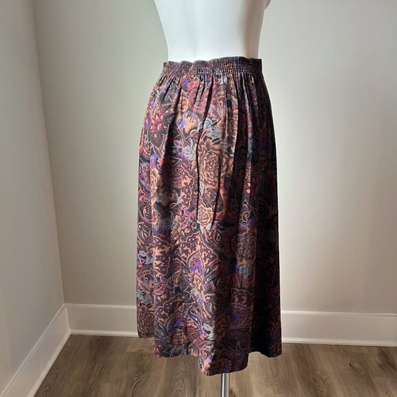 90's Paisley rayon skirt - Picture 5 of 10